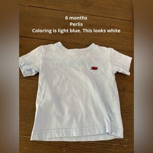 Baby crawfish t shirt from Perlis in Louisiana. Size 6 months